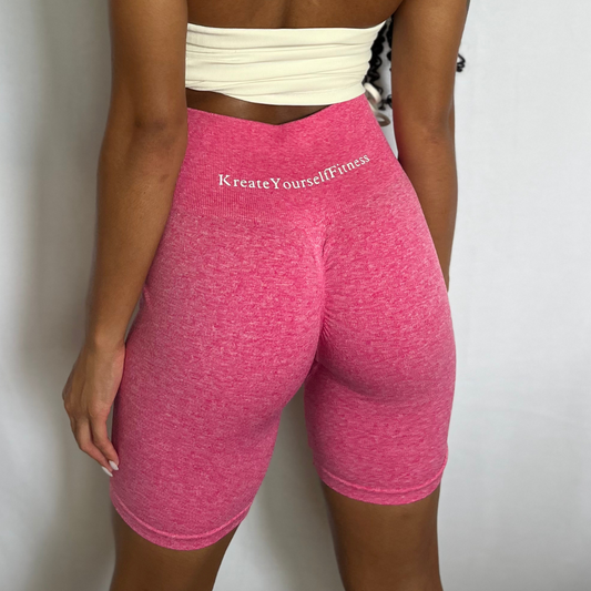 Bubble Gum Pink High waisted shorts